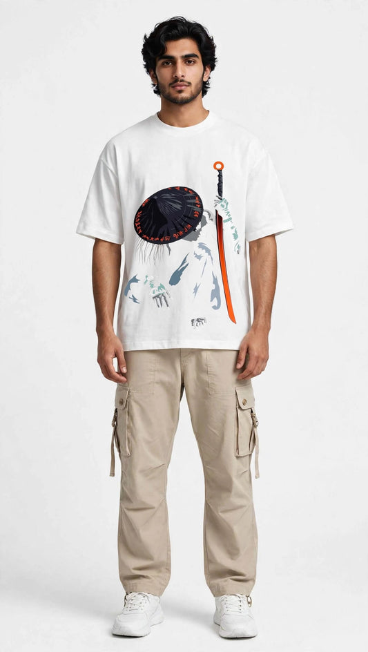 White Ronin  T-Shirt - Samurai Edition